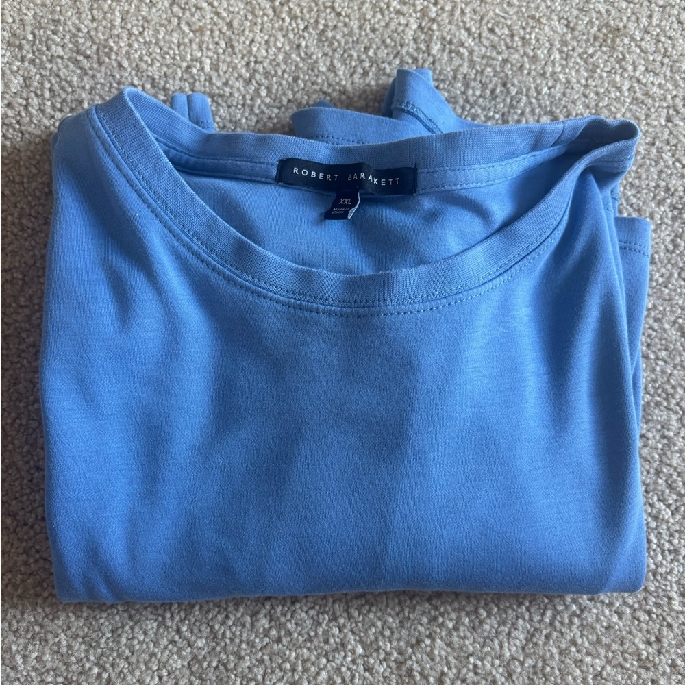 Robert Barakett Sky Blue Crew Neck Tee
